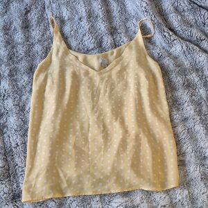 a new day 🖤 Yellow and White Polka Dot Camisole (634)